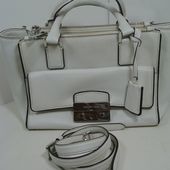 Michael Kors white leather purse - Picture 11 of 11